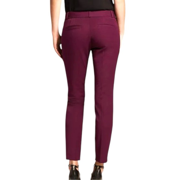 NWOT Banana Republic Size 2 Purple Prune Rayon-Cotton-Spandex Pants Pockets - Picture 9 of 9